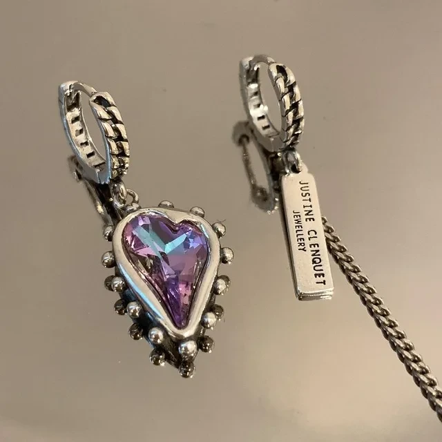 Asymmetrische oorbellen S925 J. Clenquet Vintage. Boucles d'oreilles – photo 5